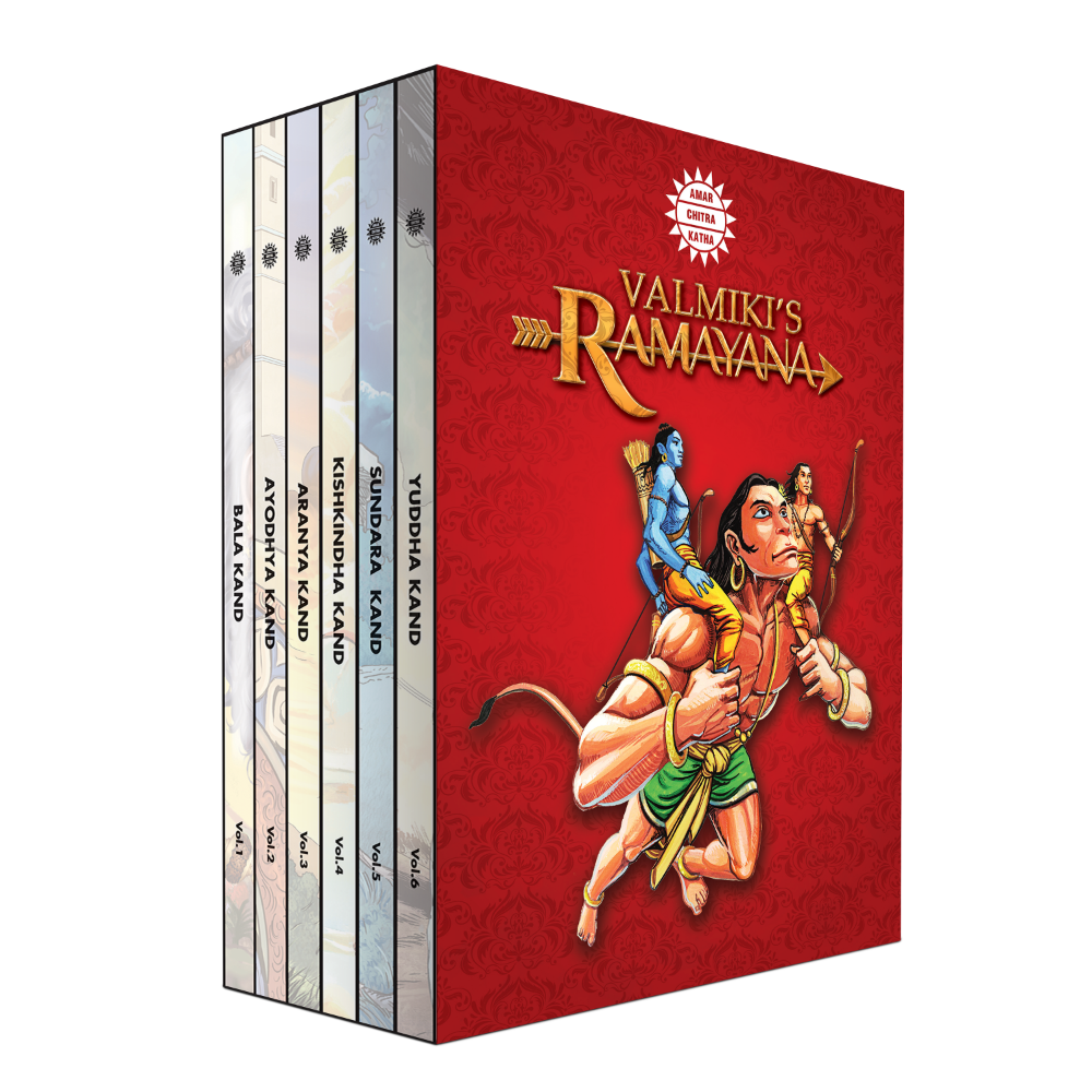 Valmiki's Ramayana - Red Special Edition of Amar Chitra Katha