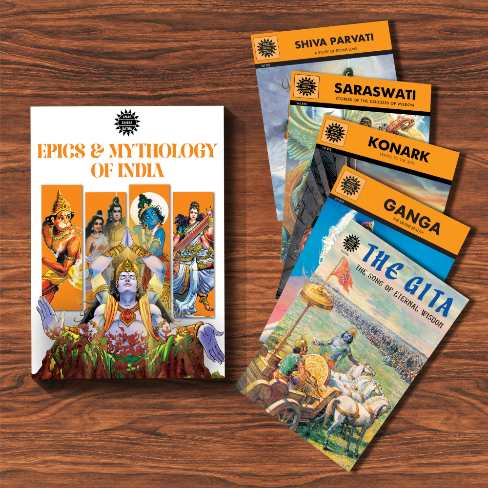 Epics & Mythology pack of 25 - (Assorted) by Amar Chitra Katha