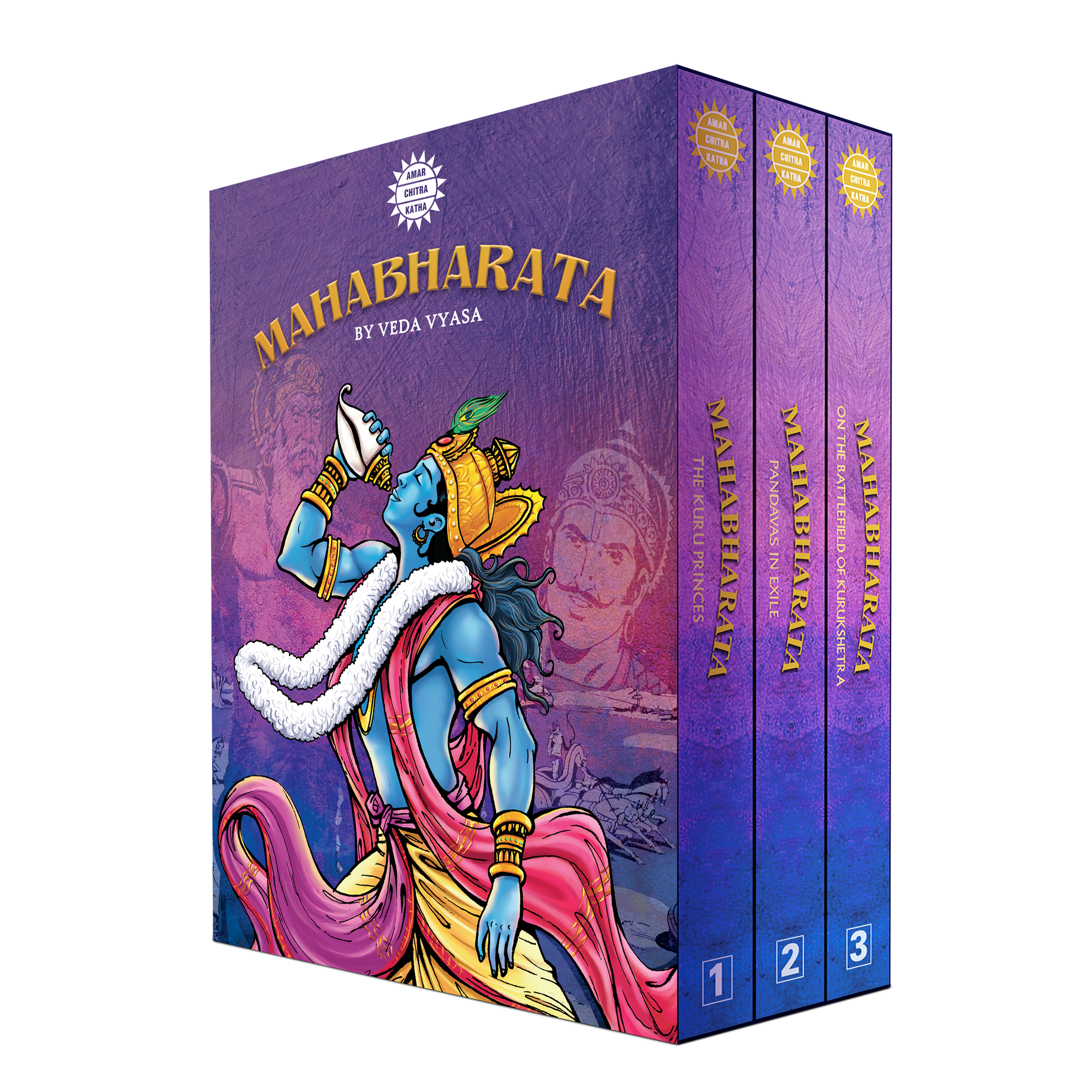 Mahabharata - 3 Volume Set of Amar Chitra Katha