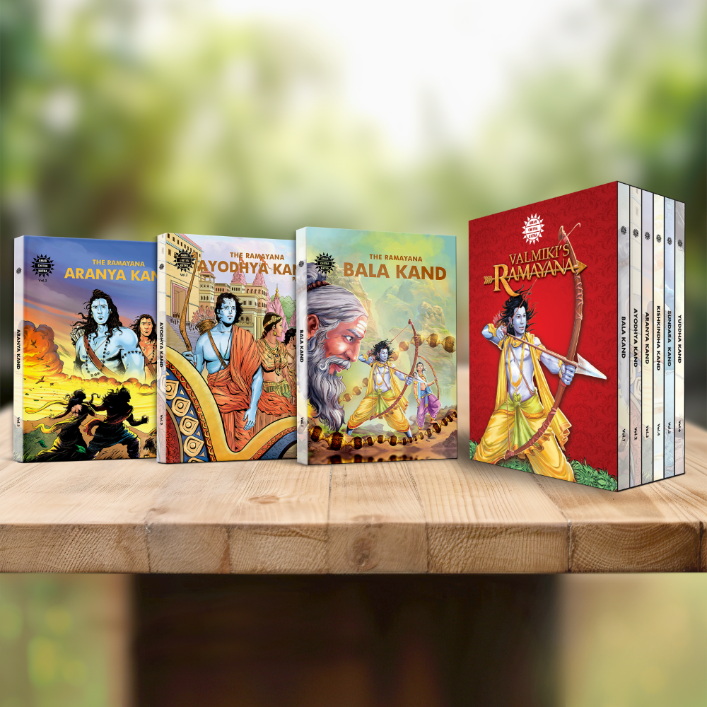 Valmiki's Ramayana - Red Special Edition of Amar Chitra Katha