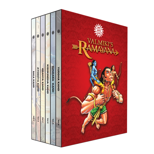 Valmiki's Ramayana - Red Special Edition of Amar Chitra Katha